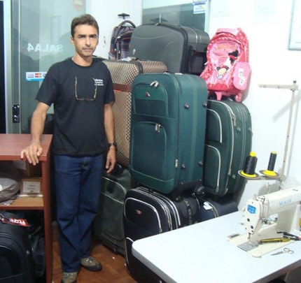 Oficina de conserto de malas e bolsas